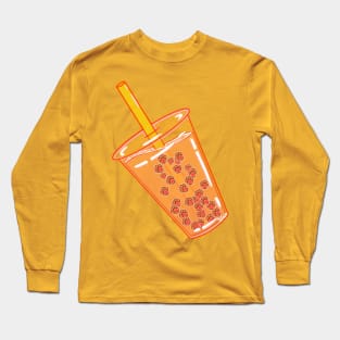 Orange you glad you got toe bean boba Long Sleeve T-Shirt